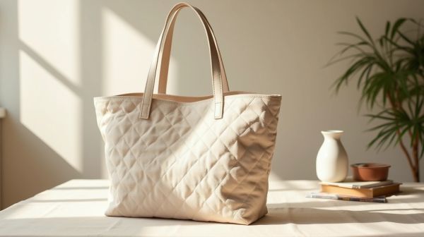 Cabas matelassé : le format qui a remplacé le tote bag